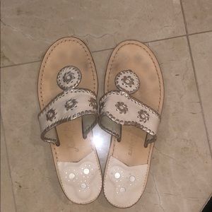 Jack Rogers White Sandals